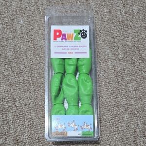 PAWZ Lime Green Dog Boots Tiny Size For Yorkie, Maltese Or Chihuahua